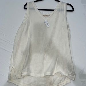 new soft surroundings tank 100% cotton
